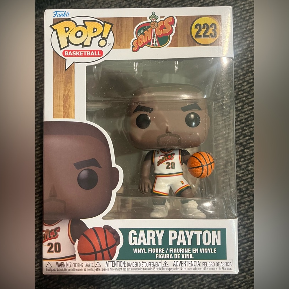 Funko POP! Basketball Gary Payton Seattle Sonics Figure #223 NBA